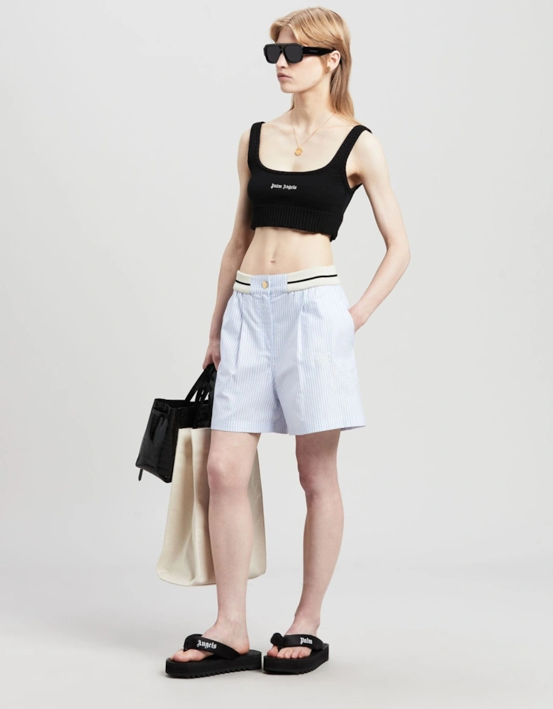 Palms Striped Boxer Shorts Light Blue