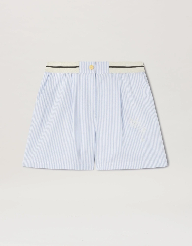 Palms Striped Boxer Shorts Light Blue