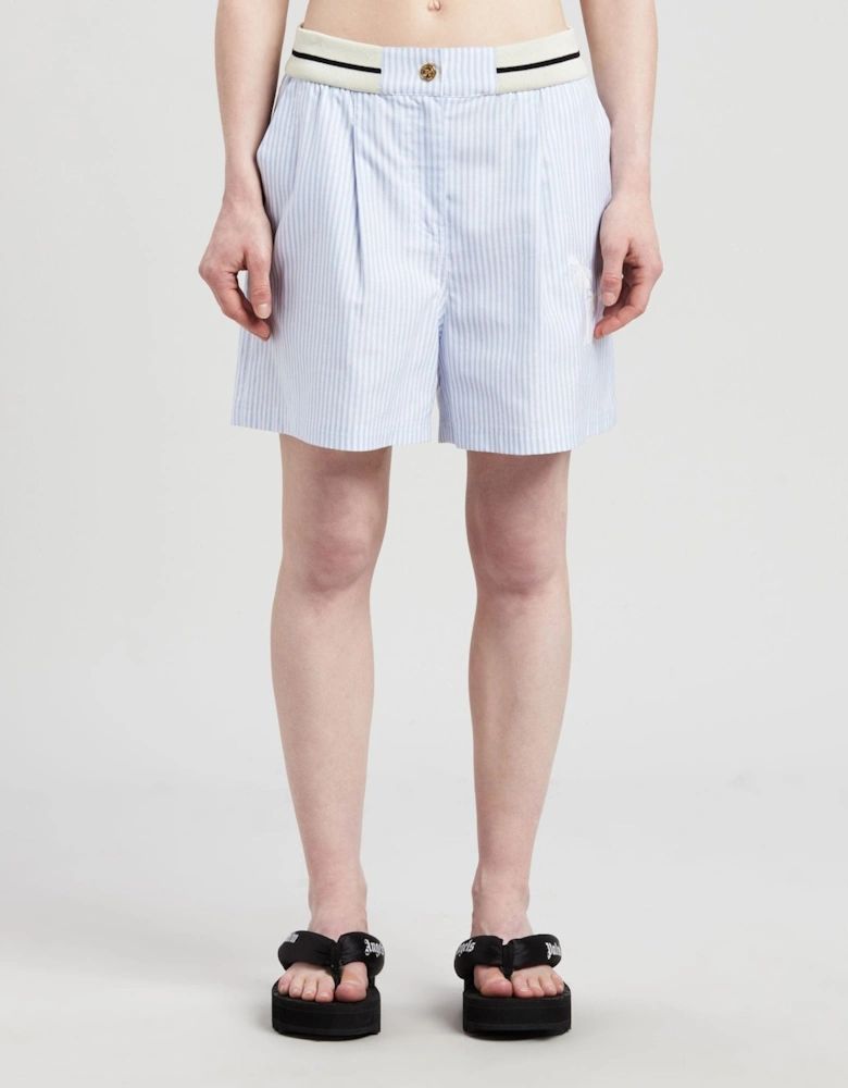 Palms Striped Boxer Shorts Light Blue
