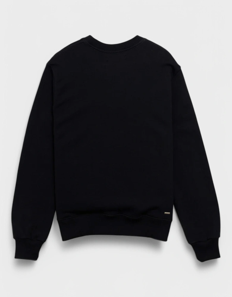 Ma Bar Applique Logo Crew Black