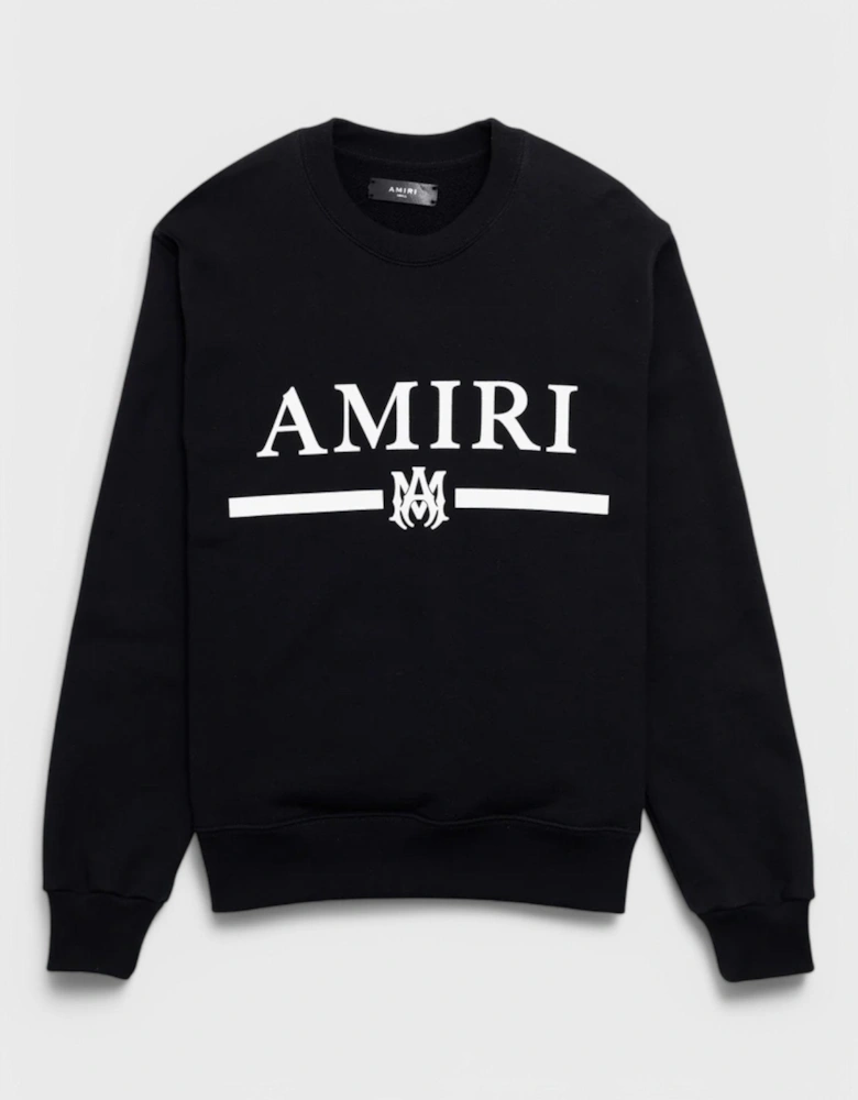 Ma Bar Applique Logo Crew Black