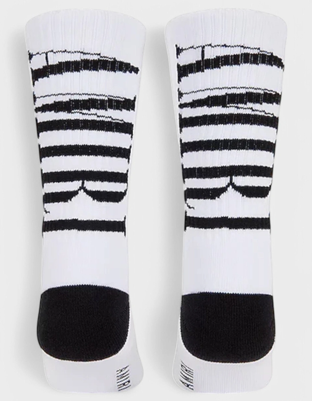 Vertical Logo Socks White/Black