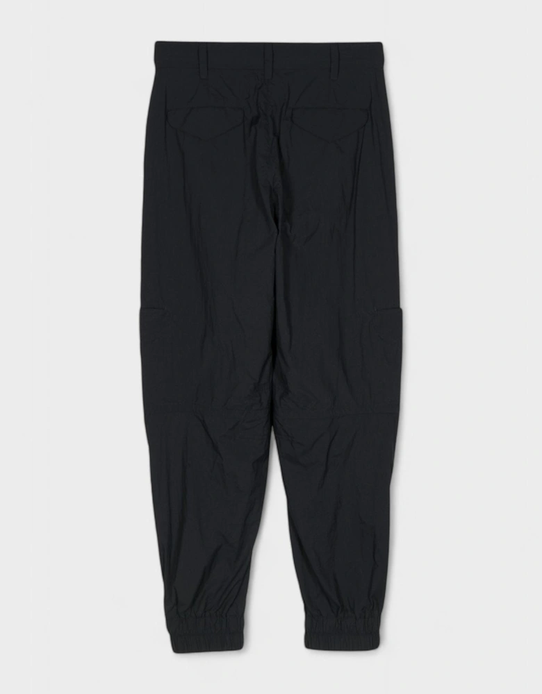 Embroidered Cargo Pants Dark Blue