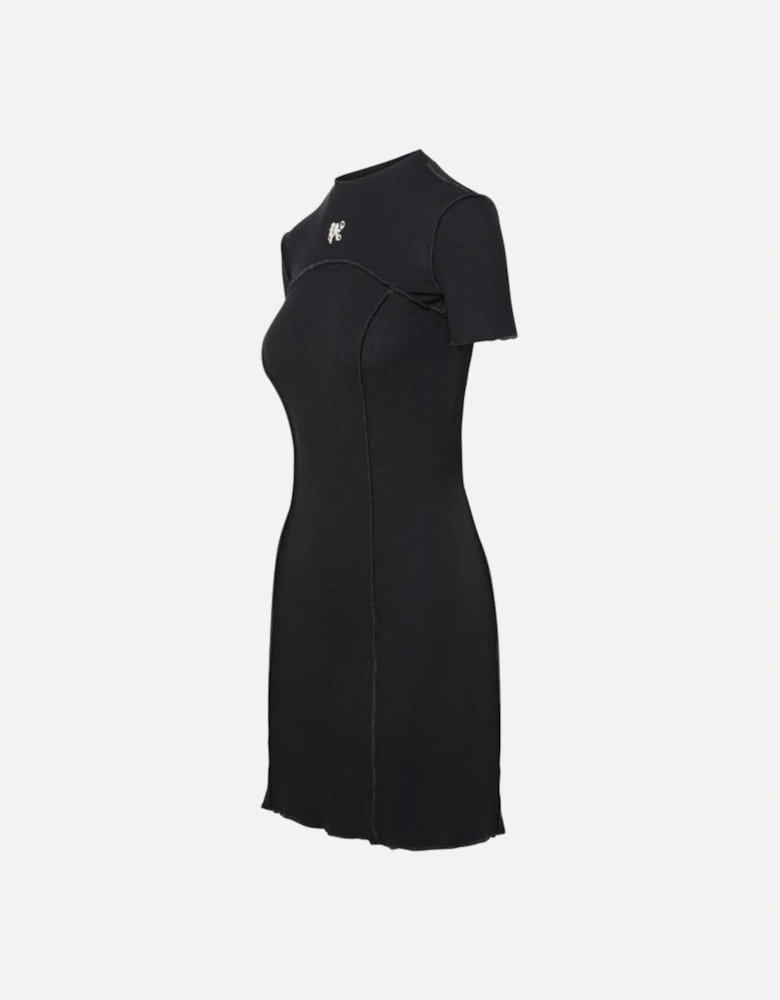 Monogram Mini Dress Black