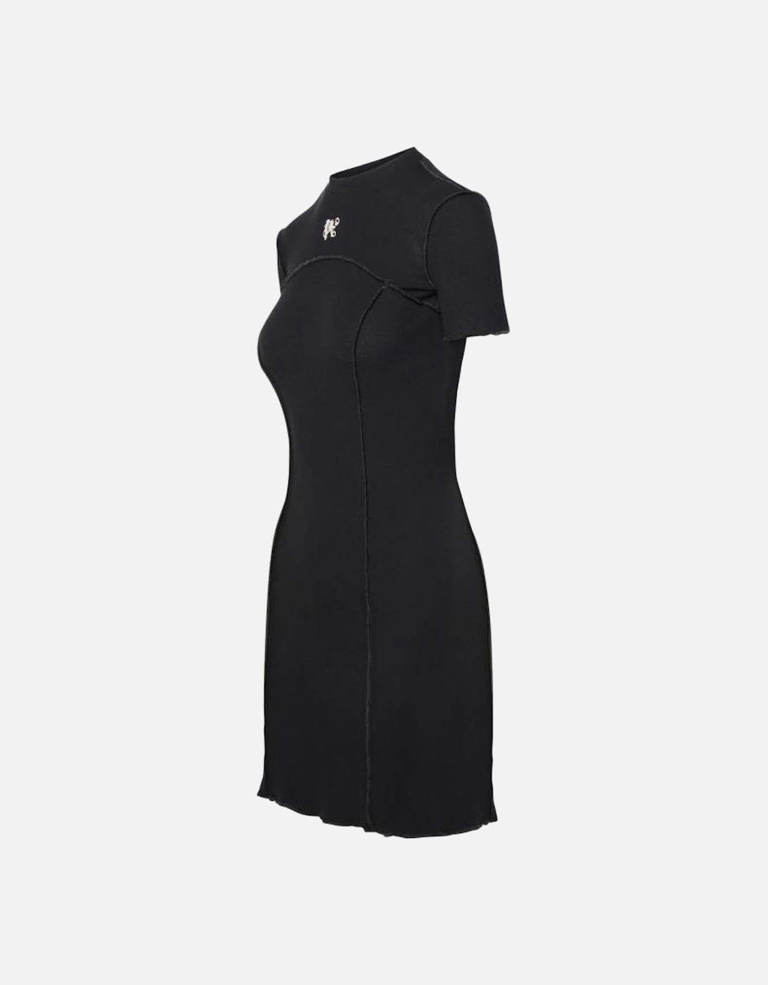 Monogram Mini Dress Black