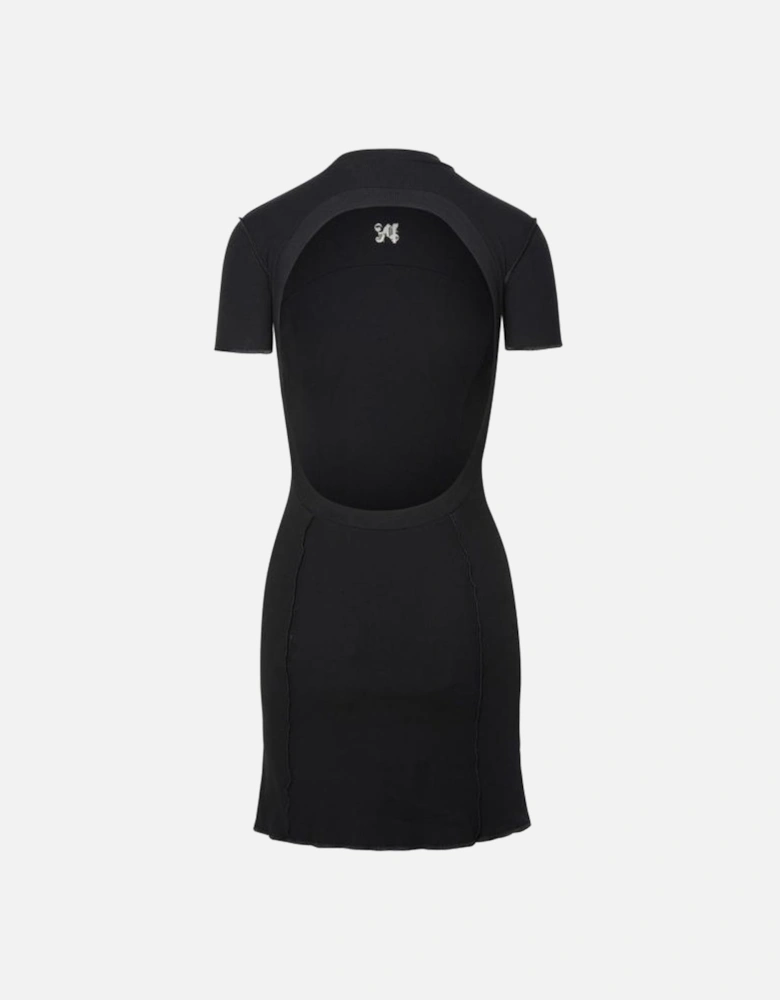 Monogram Mini Dress Black