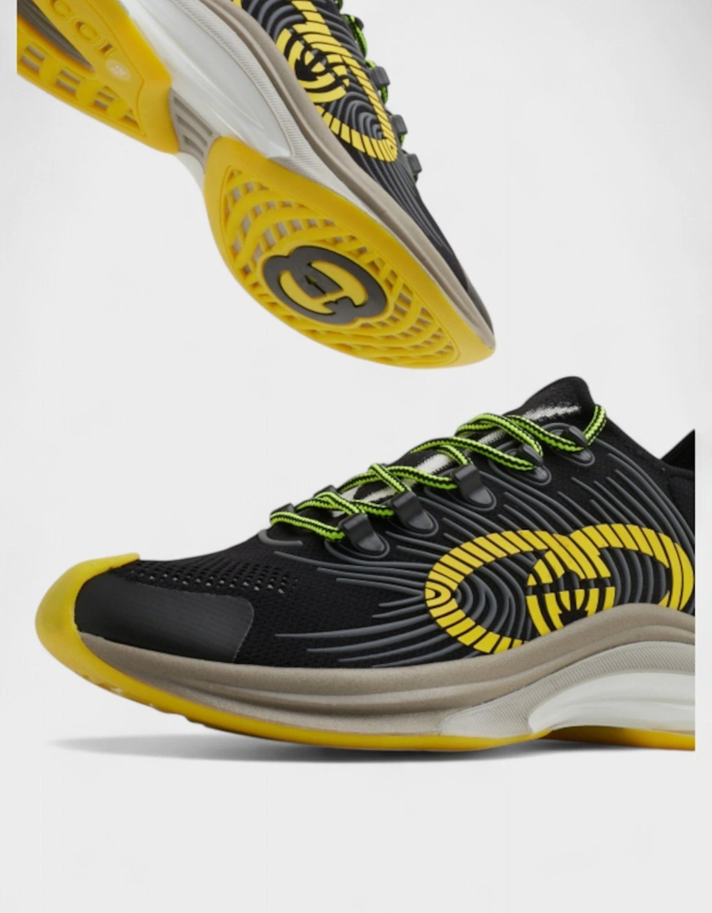 Run Sneakers Black Yellow
