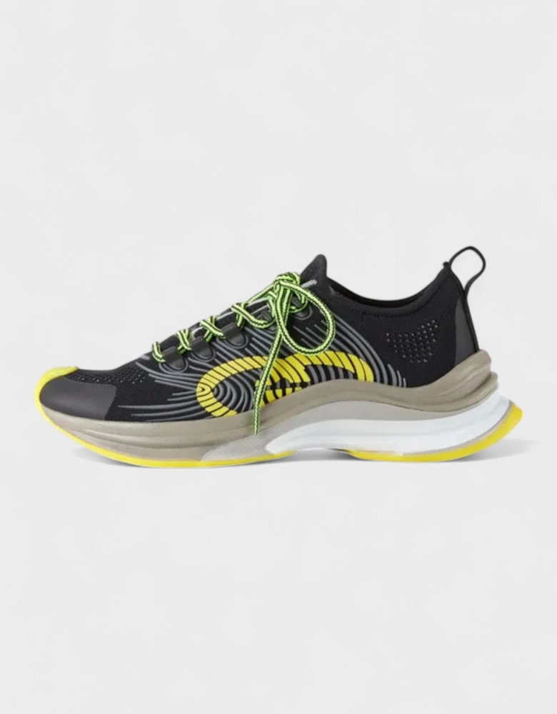 Run Sneakers Black Yellow