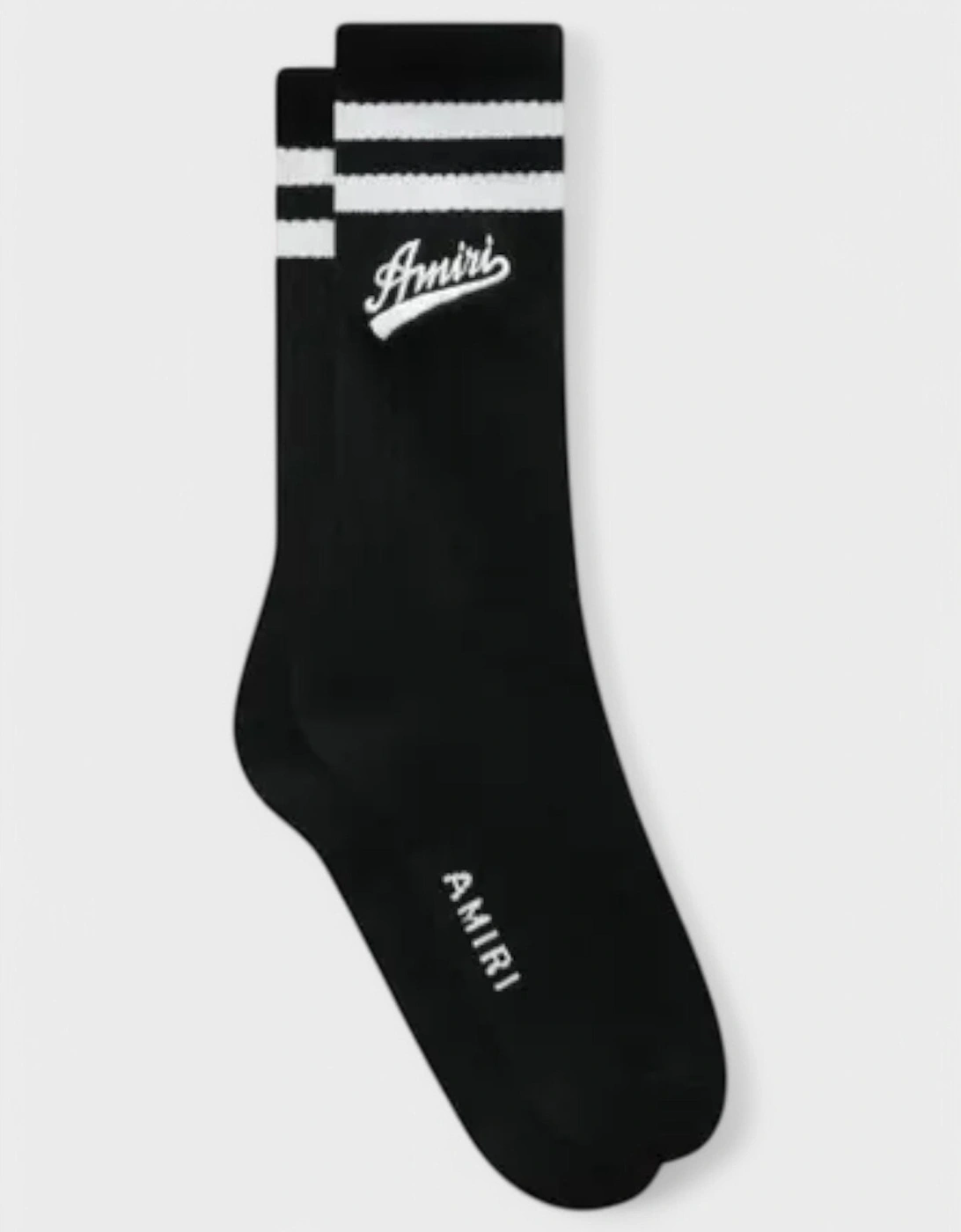 Varsity Script Sock Black/White, 3 of 2