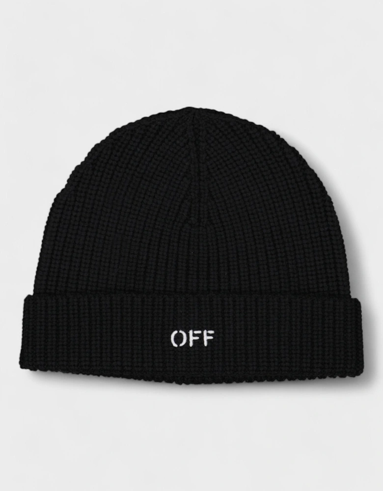 Wool Stamp Classic Beanie Black