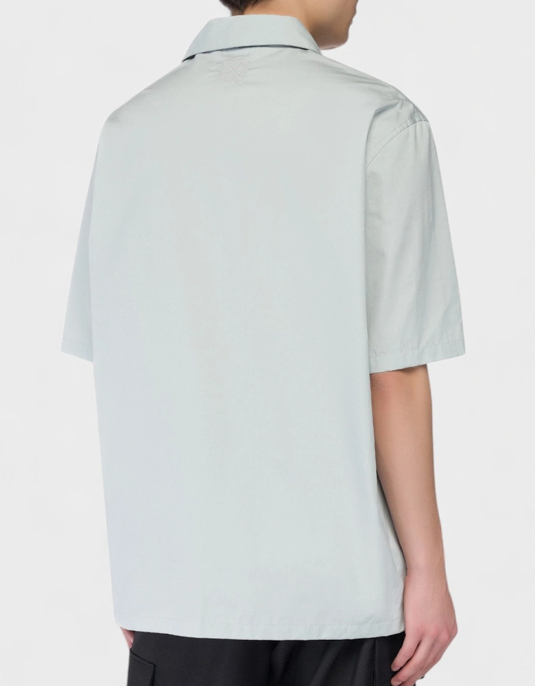 Heavy Cotton Bowling Shirt Arctic Ice Blue