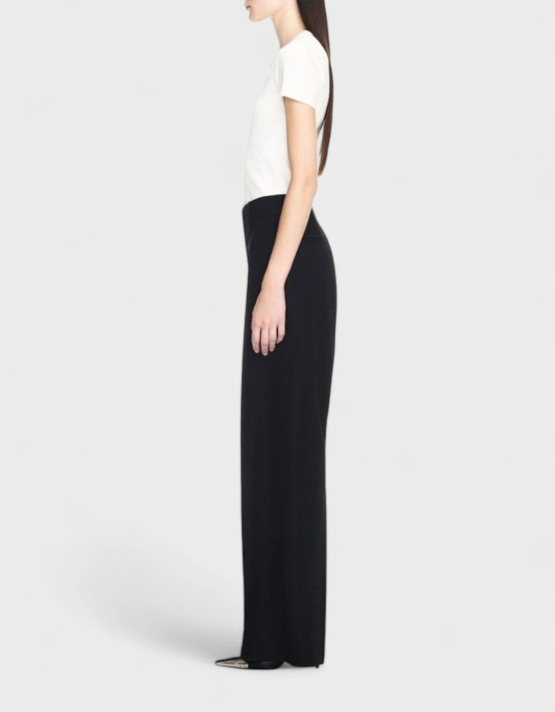 Wool Formal Over Pant Black