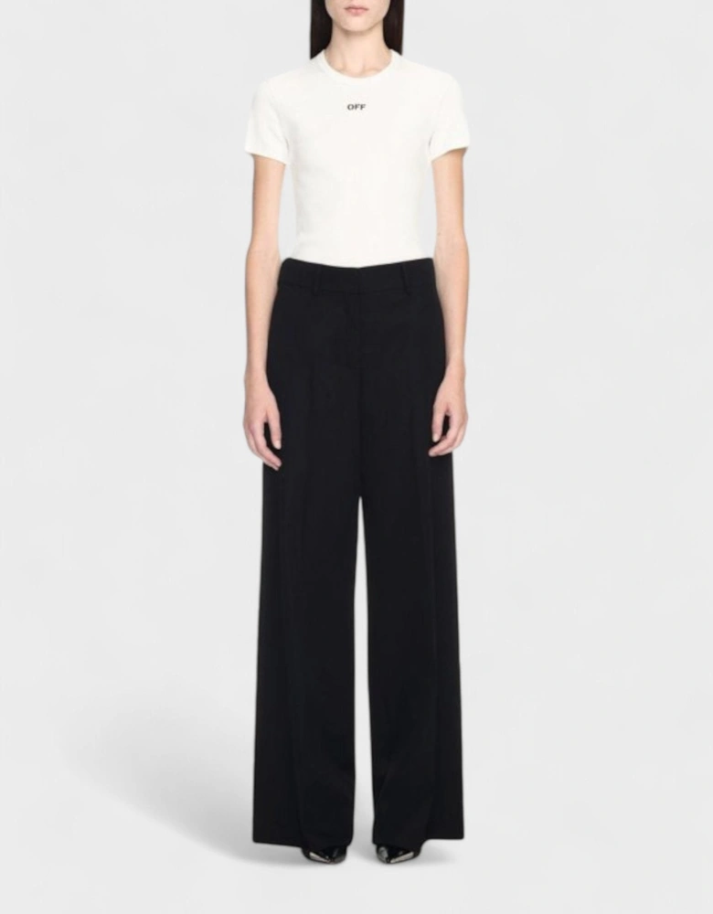 Wool Formal Over Pant Black