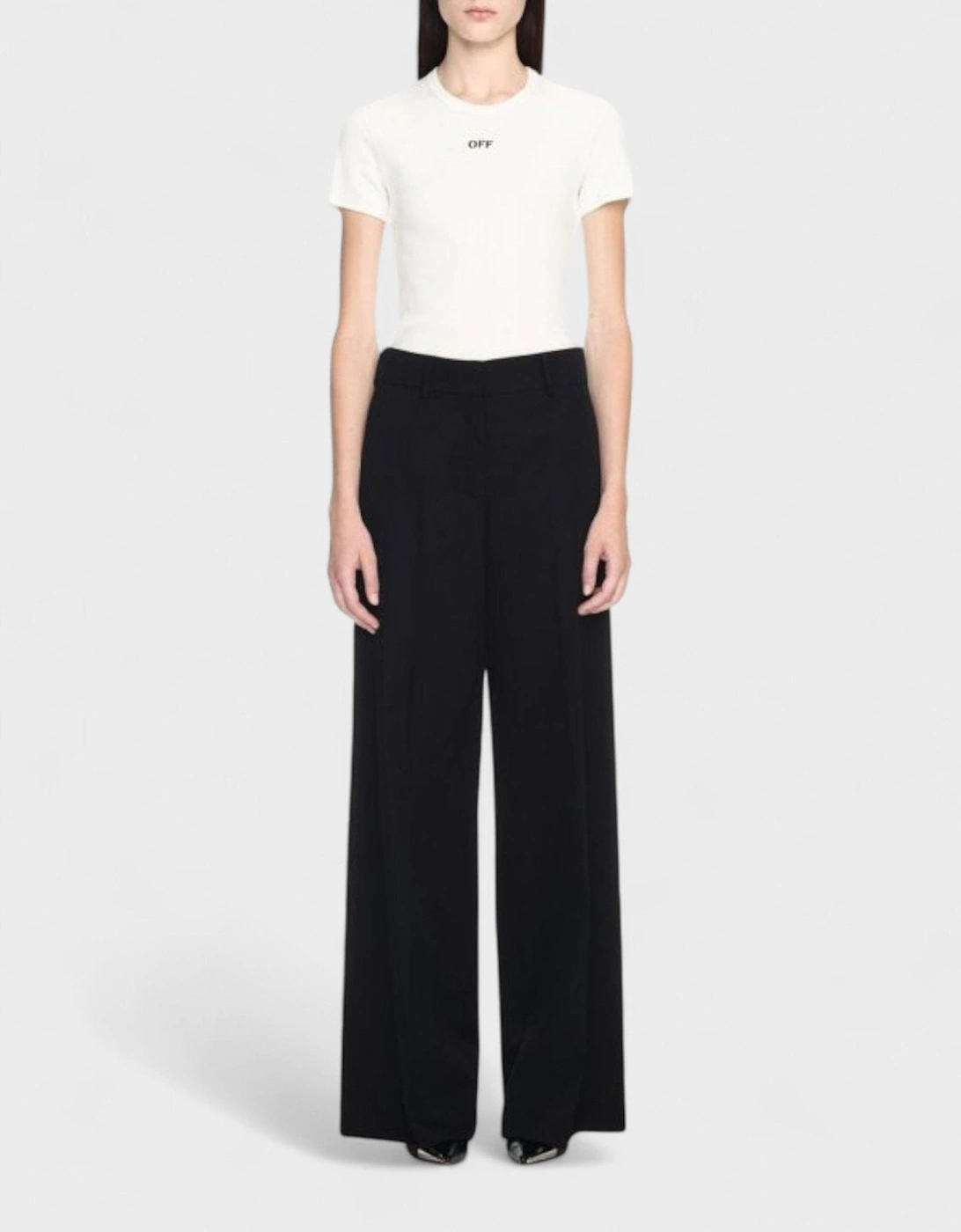 Wool Formal Over Pant Black