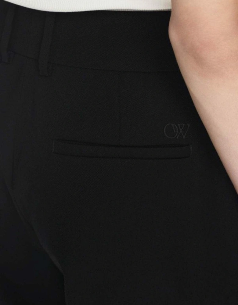 Wool Formal Over Pant Black