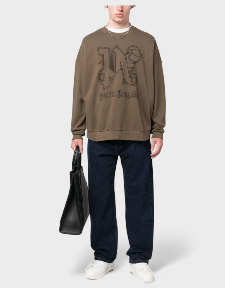 Monogram Statement Crew 'Brown/Black'