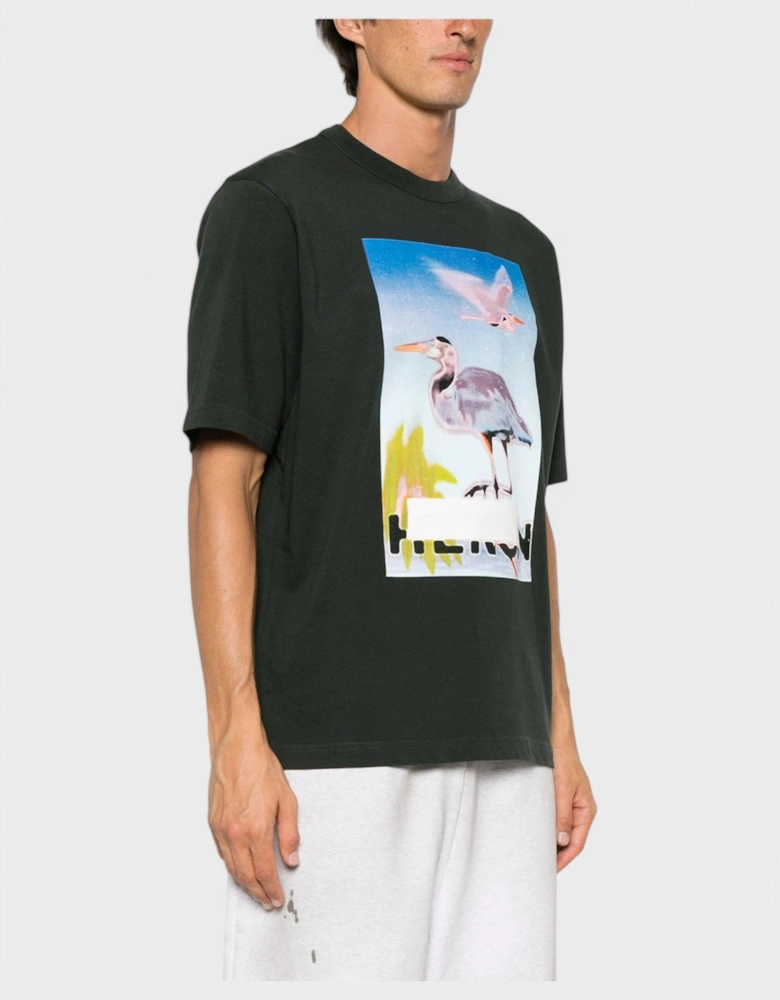 Censored Heron Tee Black