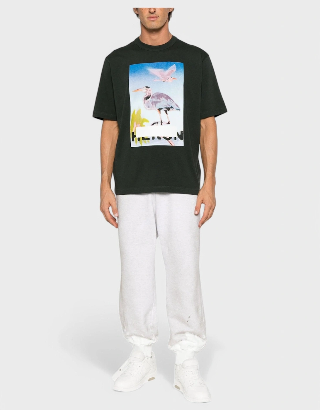 Censored Heron Tee Black