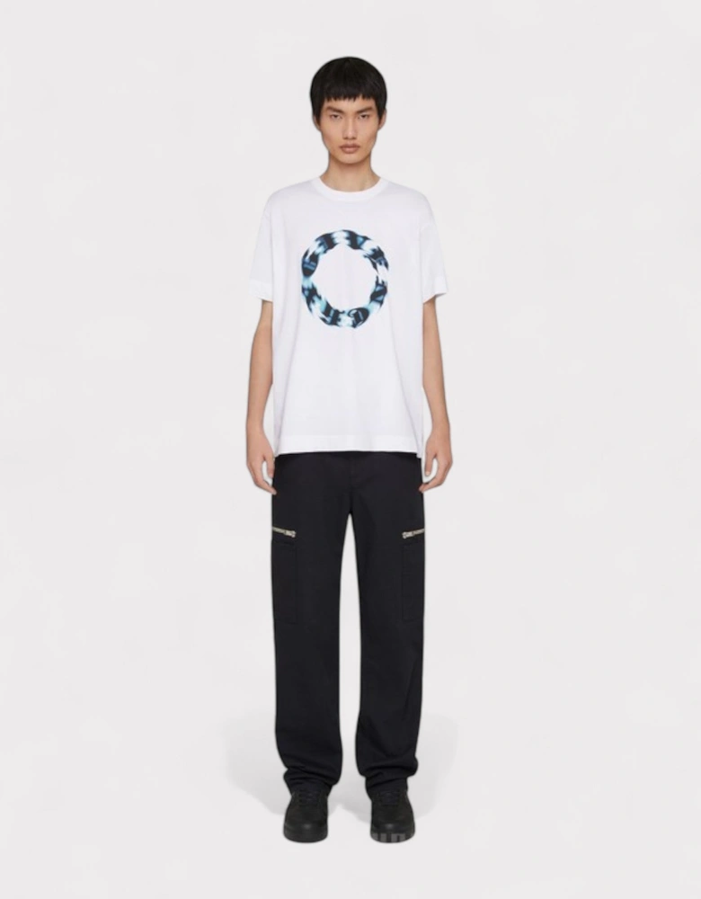 Oversized T-Shirt In Cotton With Circle Print