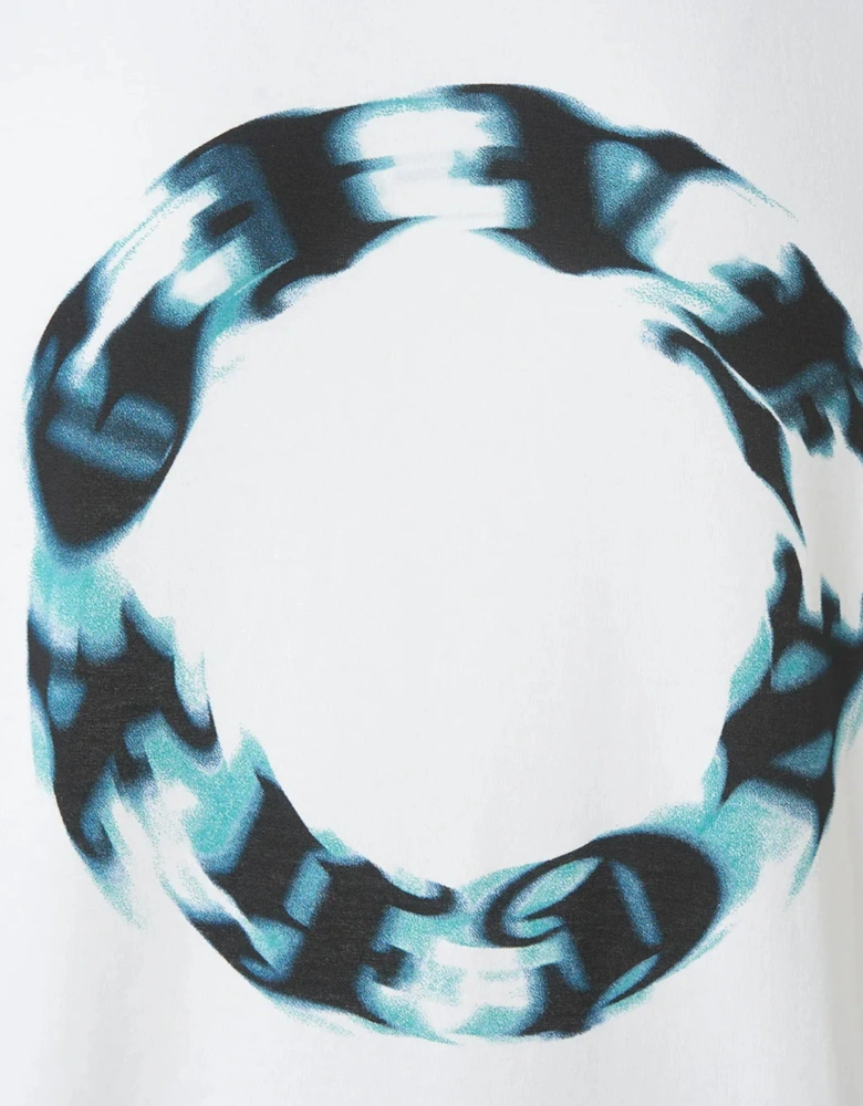Oversized T-Shirt In Cotton With Circle Print