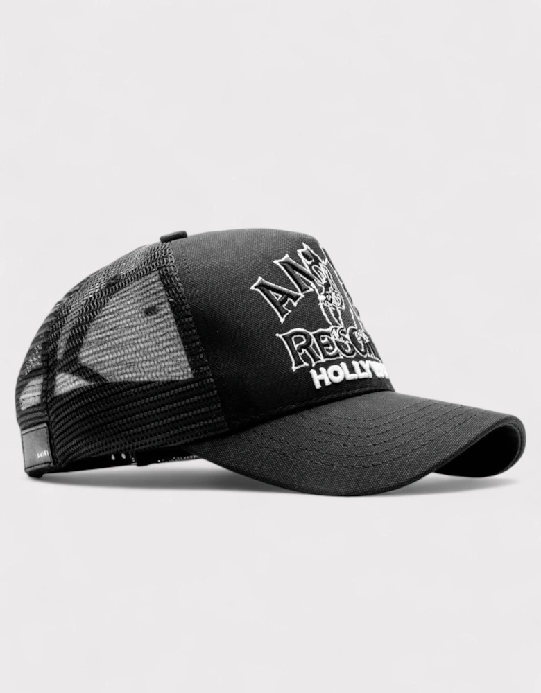 Wolf Logo Trucker Hat Black