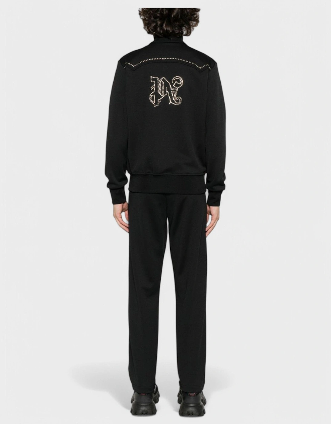 Monogram Stud Track Jacket 'Black/Silver'