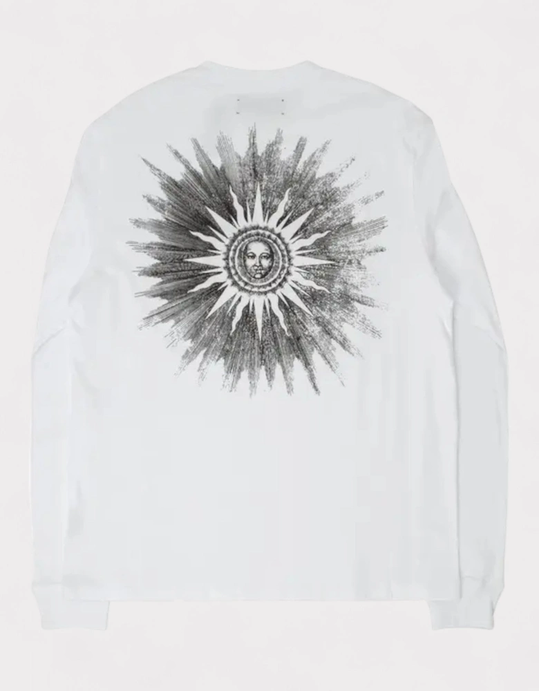 Sun Long Sleeve Tee White