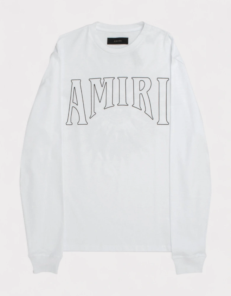Sun Long Sleeve Tee White