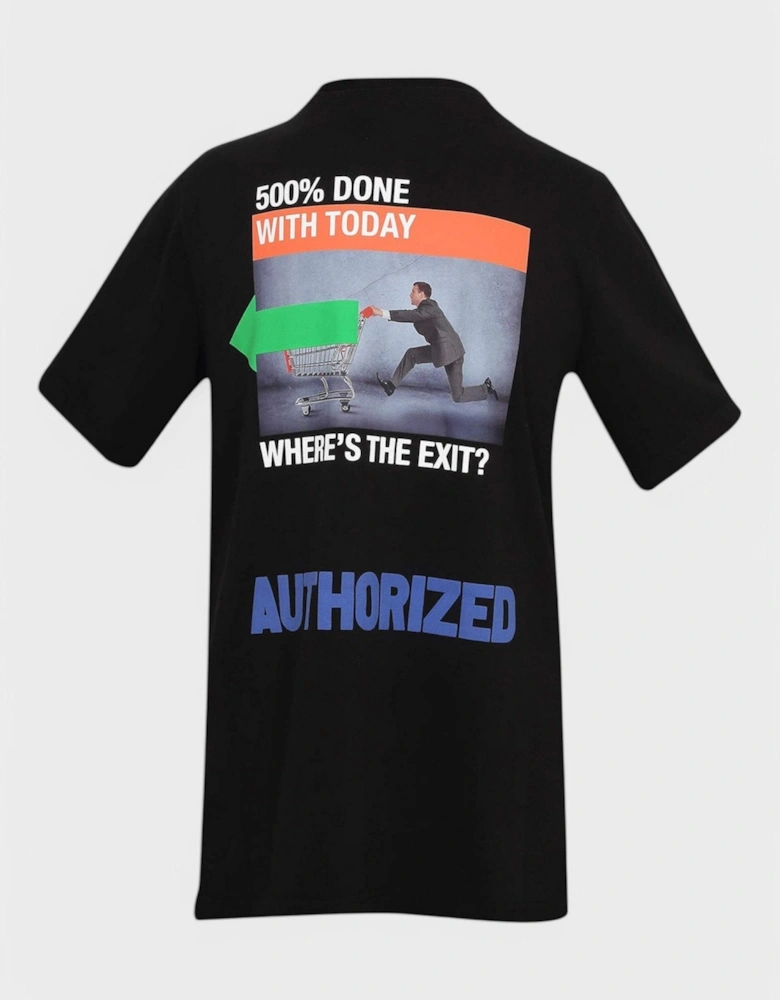 A.F. Authorised Oversized T-Shirt Black/Lemon Yellow