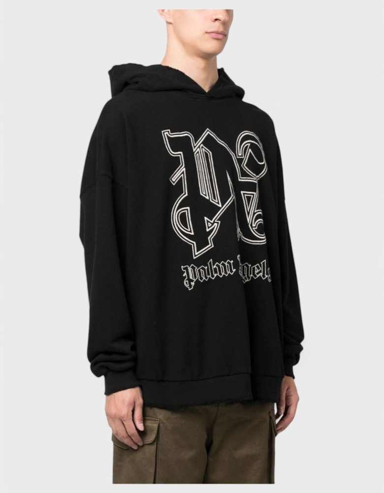 Monogram Statement Hoodie 'Black/Off White'