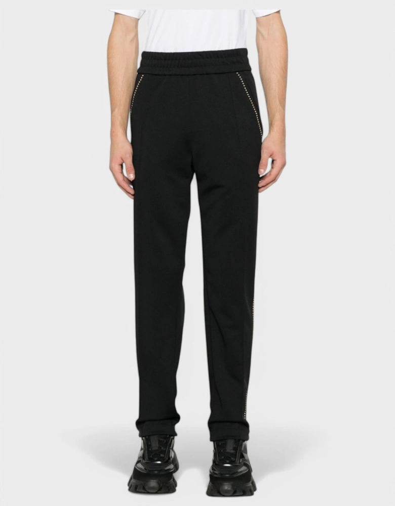 Monogram Stud Track Pants 'Black/Silver'