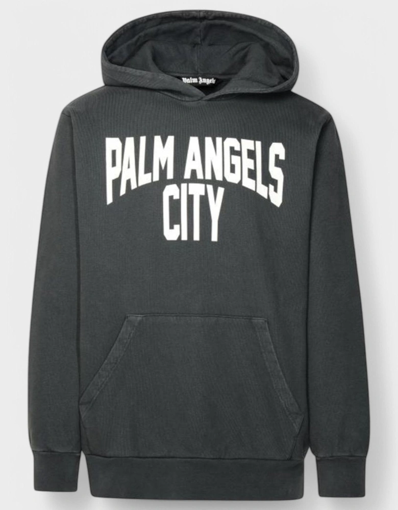 Logo-Print Hoodie Dark Grey