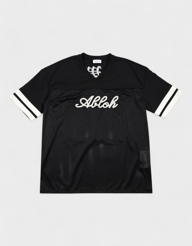Football Mesh Tee Black