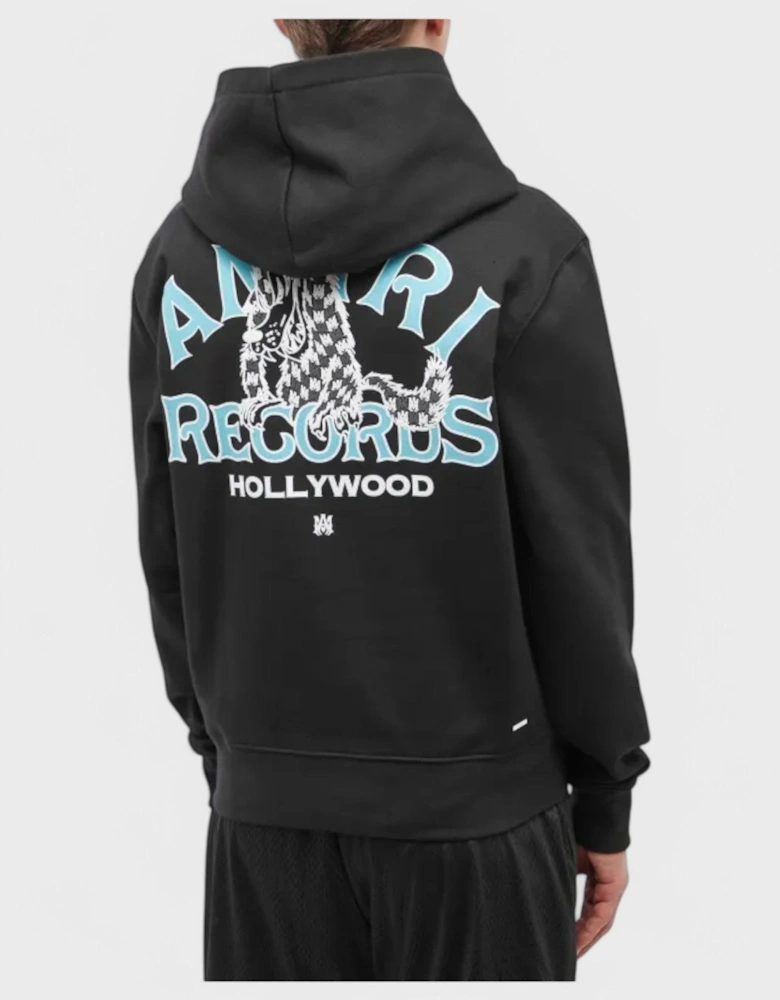 Records Wolf Hoodie Black