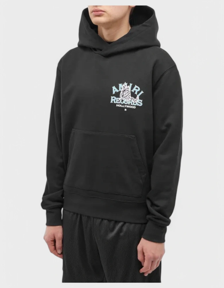 Records Wolf Hoodie Black