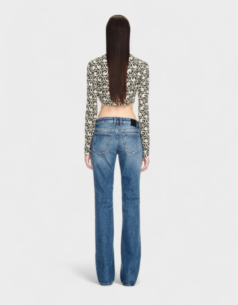 Moon Sec Skin Turtle Crop Top Yellow Black