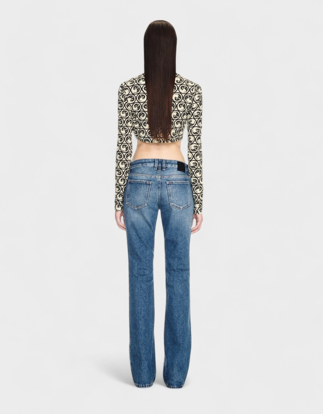 Moon Sec Skin Turtle Crop Top Yellow Black