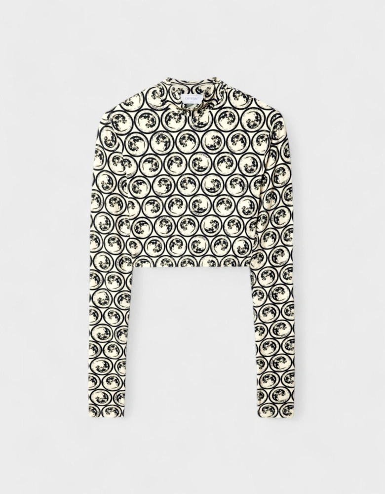 Moon Sec Skin Turtle Crop Top Yellow Black