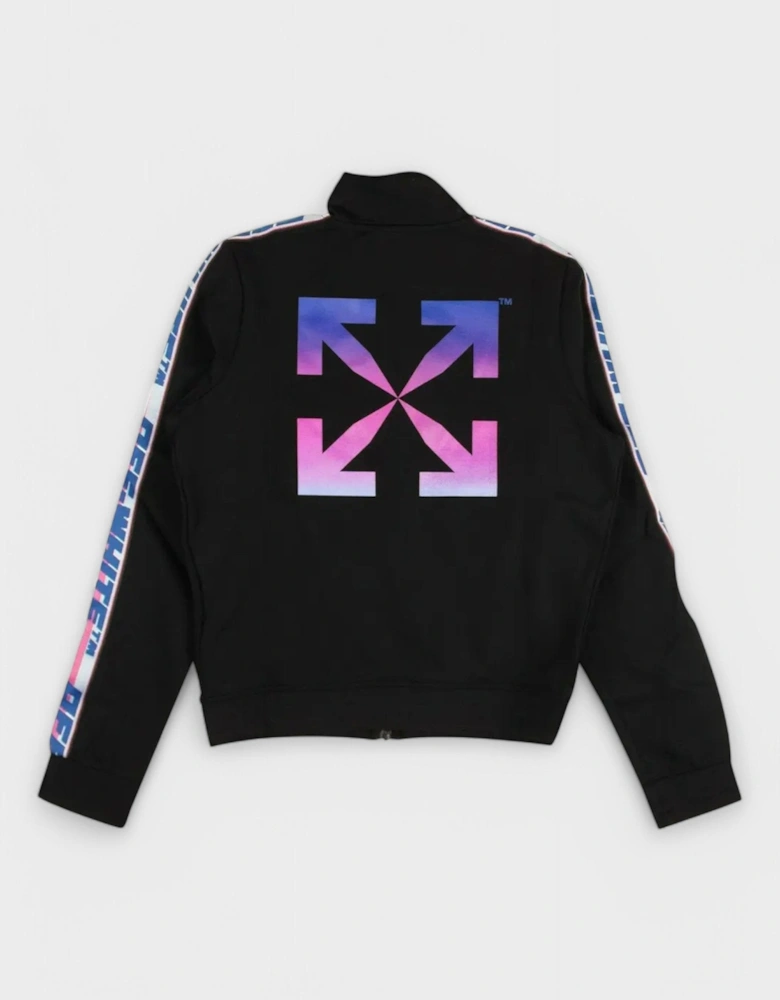 Athleisure Arrow Track Jacket Black/Pink/Blue