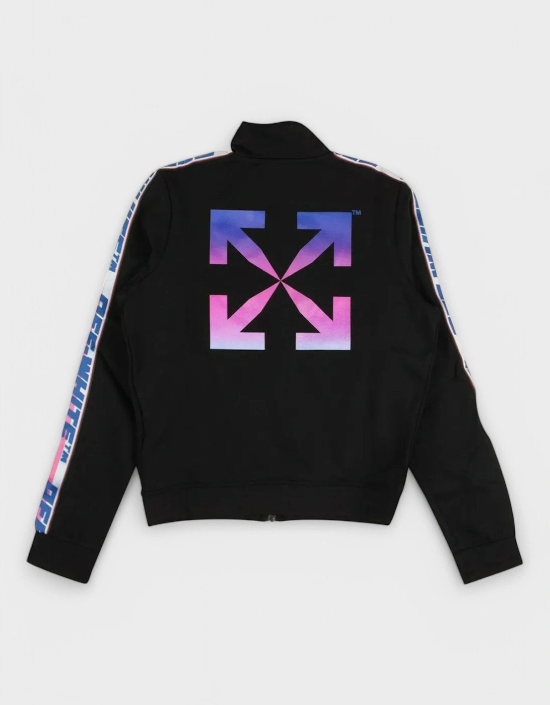 Athleisure Arrow Track Jacket Black/Pink/Blue, 3 of 2