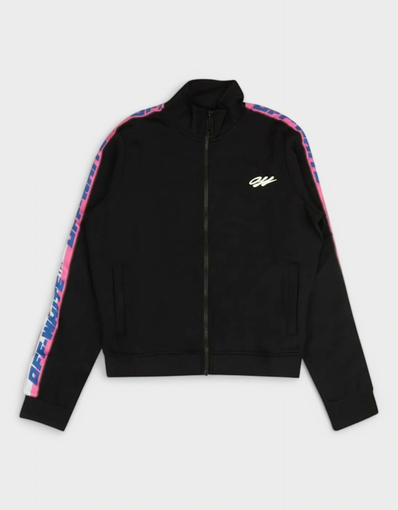Athleisure Arrow Track Jacket Black/Pink/Blue