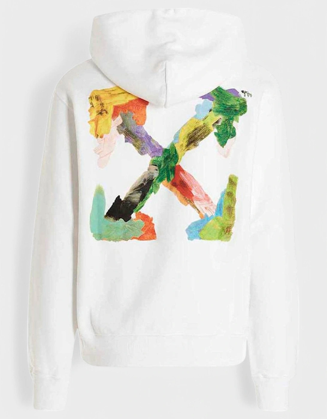 Brush Arrow Slim Hoodie White/Multi, 3 of 2