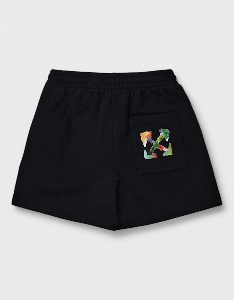 Brush Arrow Summer Sweatshort Black/Multicolor