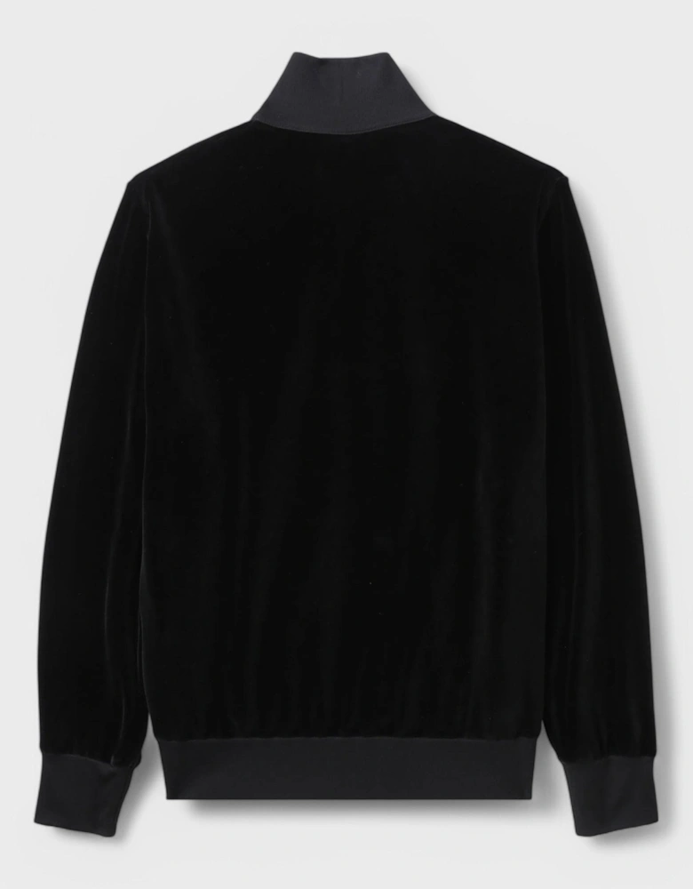 Velvet Track Jacket 'Black/White'