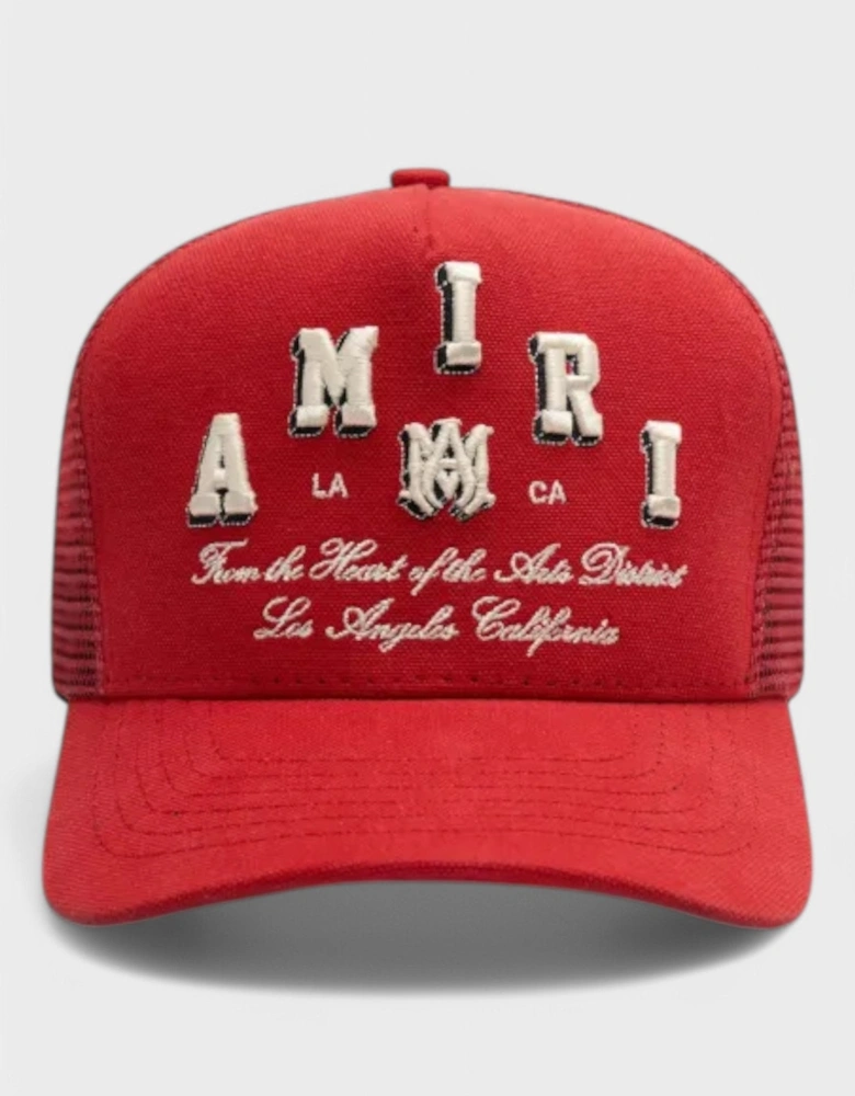 Varsity Trucker Hat Red
