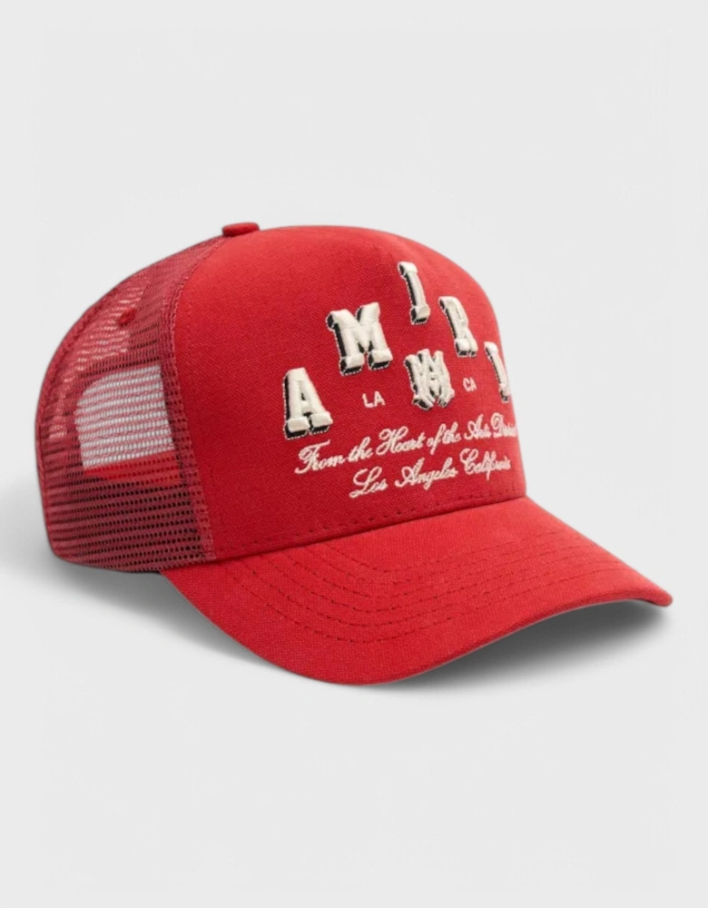 Varsity Trucker Hat Red