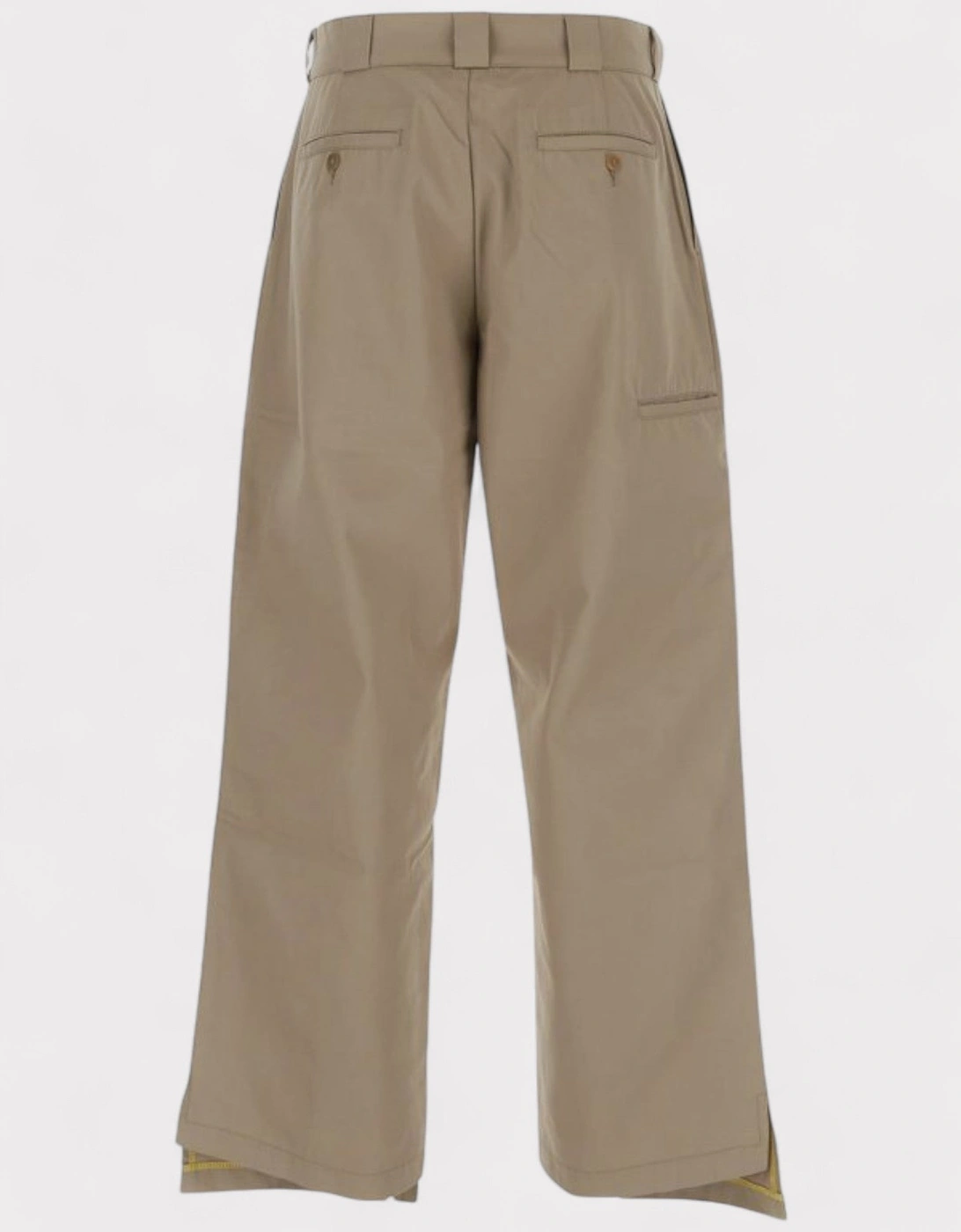 Reversed Waistband Chino Pant Beige
