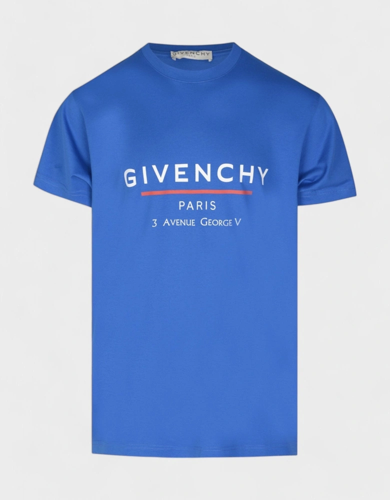Oversized T-Shirt Address Ocean Blue