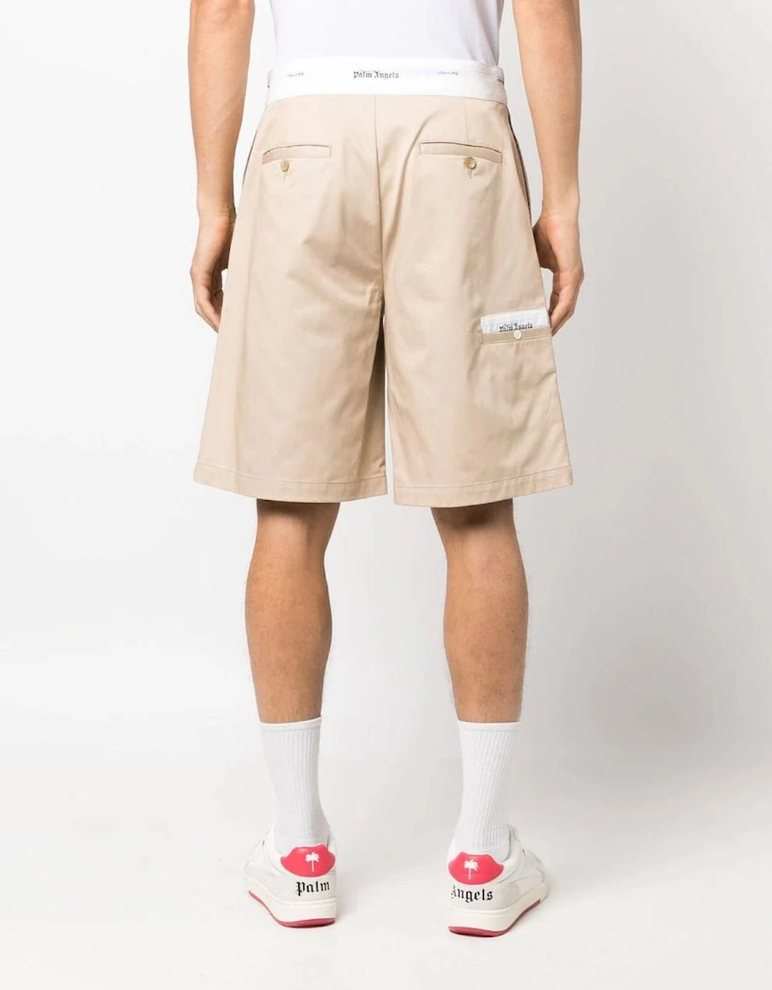 Sartorial Waistband Shorts Beige  Off White