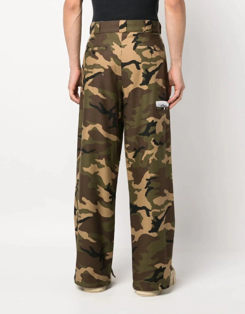 Sartorial Waistband Camo Workpants Green